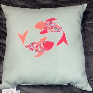 Zodiac Pisces Throw Pillow 18X18